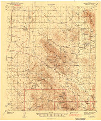 Download a high-resolution, GPS-compatible USGS topo map for Arivaca, AZ (1943 edition)