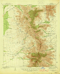 Download a high-resolution, GPS-compatible USGS topo map for Baboquivari Peak, AZ (1944 edition)