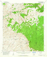 preview thumbnail of historical topo map of Greenlee County, AZ in 1962