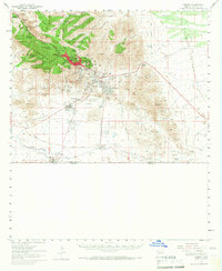 Download a high-resolution, GPS-compatible USGS topo map for Bisbee, AZ (1967 edition)