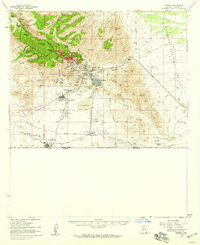 preview thumbnail of historical topo map of Bisbee, AZ in 1958