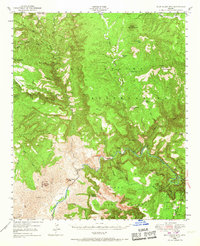 Download a high-resolution, GPS-compatible USGS topo map for Blue House Mtn, AZ (1967 edition)