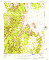 Download a high-resolution, GPS-compatible USGS topo map for Boot Mesa, AZ (1957 edition)