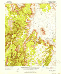 Download a high-resolution, GPS-compatible USGS topo map for Boot Mesa, AZ (1954 edition)
