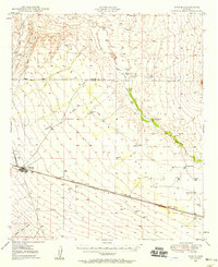 Download a high-resolution, GPS-compatible USGS topo map for Bowie, AZ (1958 edition)