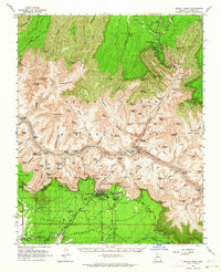 Download a high-resolution, GPS-compatible USGS topo map for Bright Angel, AZ (1964 edition)