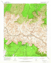 Download a high-resolution, GPS-compatible USGS topo map for Bright Angel, AZ (1965 edition)