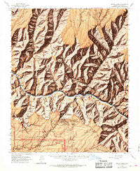 Download a high-resolution, GPS-compatible USGS topo map for Bright Angel, AZ (1968 edition)