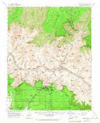 Download a high-resolution, GPS-compatible USGS topo map for Bright Angel, AZ (1967 edition)