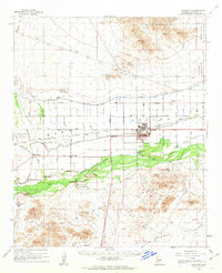 1958 Map of Buckeye, AZ, 1963 Print
