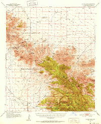 preview thumbnail of historical topo map of Cochise County, AZ in 1950