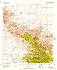 Download a high-resolution, GPS-compatible USGS topo map for Cochise Head, AZ (1957 edition)