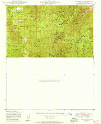 Download a high-resolution, GPS-compatible USGS topo map for Crown King, AZ (1955 edition)