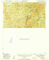 Download a high-resolution, GPS-compatible USGS topo map for Crown King, AZ (1950 edition)