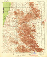 preview thumbnail of historical topo map of La Paz County, AZ in 1940