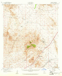 Download a high-resolution, GPS-compatible USGS topo map for Dragoon, AZ (1961 edition)