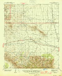 Download a high-resolution, GPS-compatible USGS topo map for Fisher Hills, AZ (1944 edition)