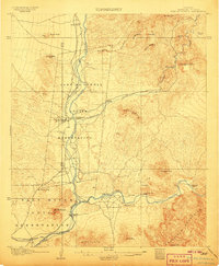 Download a high-resolution, GPS-compatible USGS topo map for Ft McDowell, AZ (1906 edition)