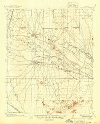 1917 Map of Sacaton, AZ, 1945 Print