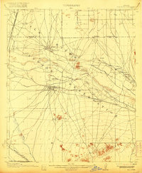 preview thumbnail of historical topo map of Pinal County, AZ in 1917
