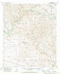 preview thumbnail of historical topo map of Graham County, AZ in 1960