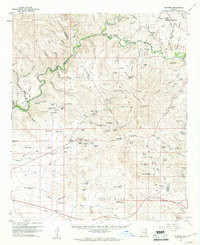 preview thumbnail of historical topo map of Graham County, AZ in 1960
