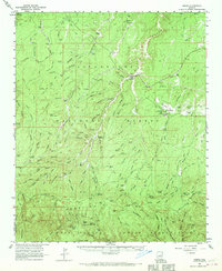 Download a high-resolution, GPS-compatible USGS topo map for Heber, AZ (1970 edition)