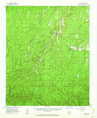 Download a high-resolution, GPS-compatible USGS topo map for Heber, AZ (1963 edition)