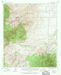 preview thumbnail of historical topo map of Graham County, AZ in 1944