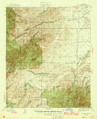 preview thumbnail of historical topo map of Graham County, AZ in 1946