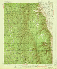 preview thumbnail of historical topo map of Coconino County, AZ in 1940
