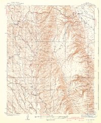 preview thumbnail of historical topo map of Coconino County, AZ in 1940