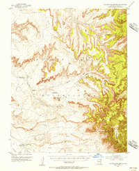 Download a high-resolution, GPS-compatible USGS topo map for Los Gigantes Buttes, AZ (1956 edition)