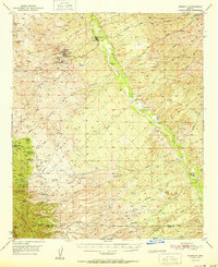 Download a high-resolution, GPS-compatible USGS topo map for Mammoth, AZ (1951 edition)
