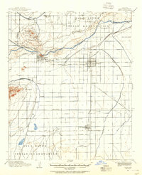 1913 Map of Mesa, 1955 Print