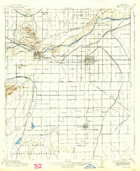 1915 Map of Mesa, 1938 Print