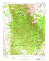 Download a high-resolution, GPS-compatible USGS topo map for Mingus Mtn, AZ (1965 edition)