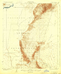 preview thumbnail of historical topo map of Mohave County, AZ in 1932