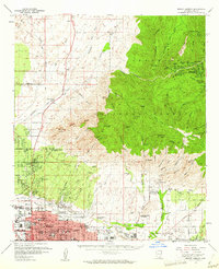 Download a high-resolution, GPS-compatible USGS topo map for Mount Lemmon, AZ (1962 edition)