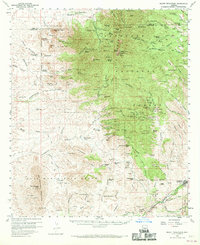 Download a high-resolution, GPS-compatible USGS topo map for Mount Wrightson, AZ (1970 edition)
