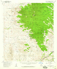 Download a high-resolution, GPS-compatible USGS topo map for Mount Wrightson, AZ (1959 edition)