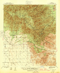 preview thumbnail of historical topo map of Graham County, AZ in 1945