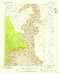 Download a high-resolution, GPS-compatible USGS topo map for Nankoweap, AZ (1956 edition)