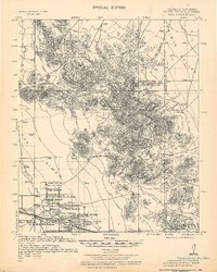 preview thumbnail of historical topo map of Cochise County, AZ in 1926