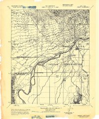 preview thumbnail of historical topo map of Parker, AZ in 1943