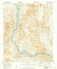 Download a high-resolution, GPS-compatible USGS topo map for Picacho, AZ (1957 edition)