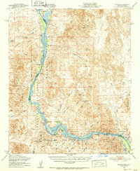 preview thumbnail of historical topo map of Yuma County, AZ in 1951
