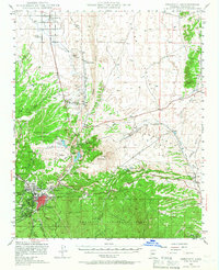 Download a high-resolution, GPS-compatible USGS topo map for Prescott, AZ (1966 edition)