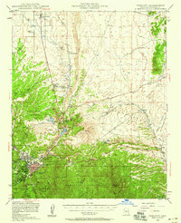 preview thumbnail of historical topo map of Prescott, AZ in 1947