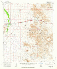 Download a high-resolution, GPS-compatible USGS topo map for Quartzsite, AZ (1964 edition)